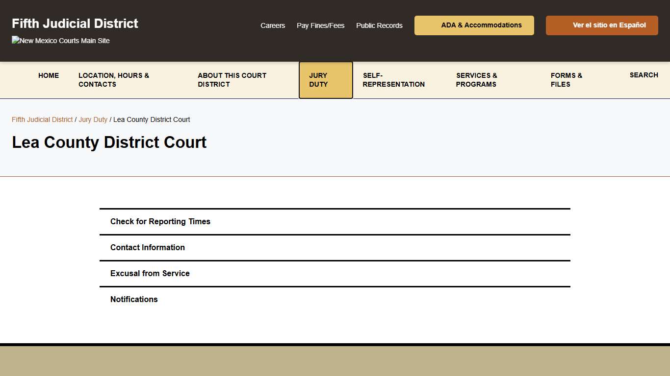 Lea County District Court - Fifth Judicial District